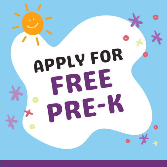 Apply Now for Pre-K!