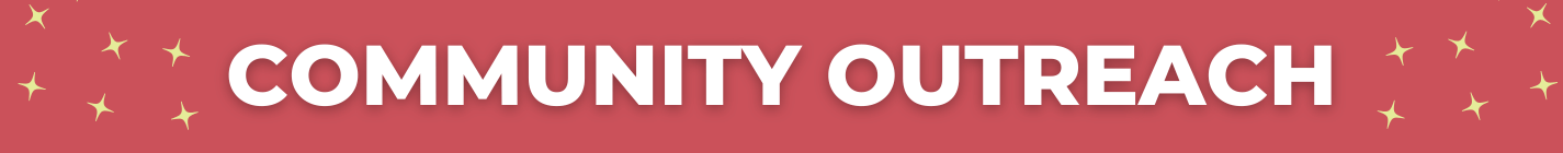 Red Header Bar that says Community Outreach