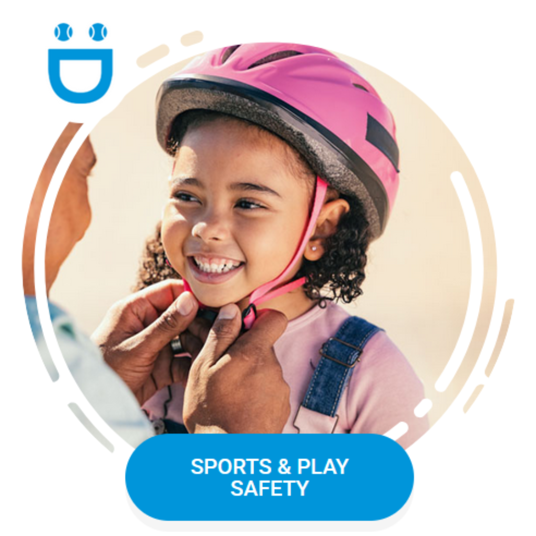 Safe Kids Cabarrus program: sports and play safety: girl in pink bike helmet