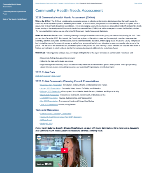 2025 Community Assessment Report